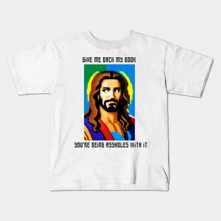 Pixel Jesus' Book Kids T-Shirt